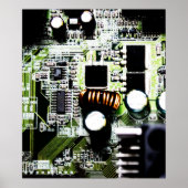 Leiterplattenfoto Poster (Vorne)