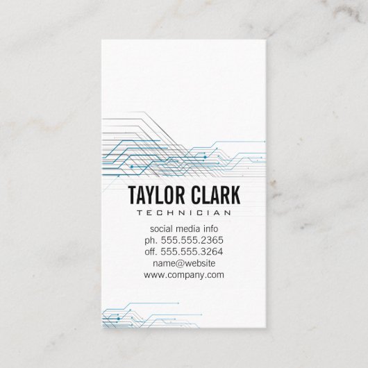 Leiterplattenkomponente Visitenkarte (Vorderseite)