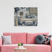 Leiterplattenkunst Leinwanddruck (Insitu (Wohnzimmer))