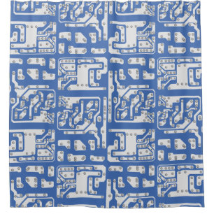 Leiterplattenmuster Duschvorhang