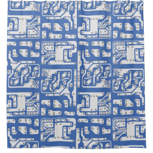 Leiterplattenmuster Duschvorhang (Vorderseite)