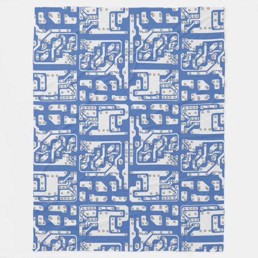 Leiterplattenmuster Fleecedecke (Vorderseite)