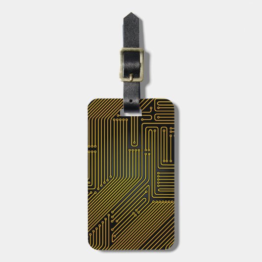 Leiterplattenmuster Gepäckanhänger (Vorderseite vertikal)