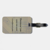 Leiterplattenmuster Gepäckanhänger (Rückseite horizontal)