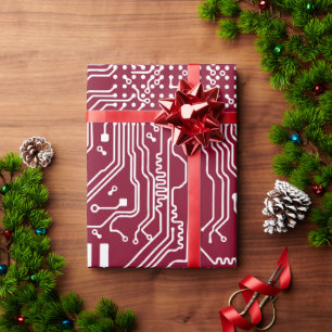Leiterplattenmuster Geschenkpapier