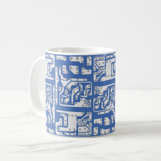 Leiterplattenmuster Kaffeetasse (Vorderseite Links)