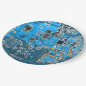 Leiterplattenplatine für gedruckte Leiterplatten B Pappteller (Schrägansicht)