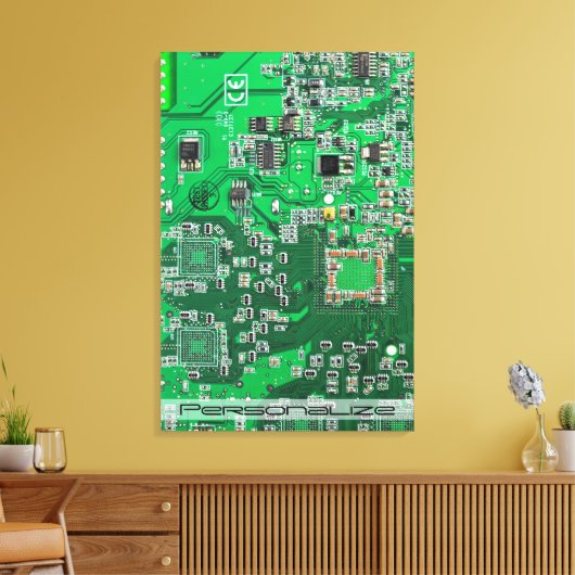 Leiterplattenplatine Leinwanddruck (Insitu (Wohnzimmer))