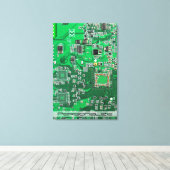 Leiterplattenplatine Leinwanddruck (Insitu (Holzboden))