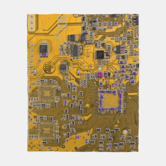 Leiterplattenplatine Orange für gedruckte Leiterpl Fleecedecke (Vorderseite)