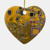 Leiterplattenplatine Orange für gedruckte Leiterpl Keramik Ornament (Hinten)