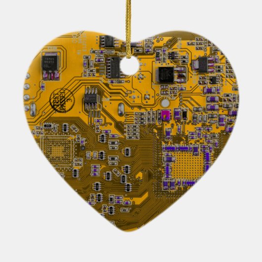 Leiterplattenplatine Orange für gedruckte Leiterpl Keramik Ornament (Hinten)