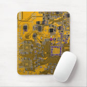 Leiterplattenplatine Orange für gedruckte Leiterpl Mousepad (Mit Mouse)
