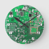 Leiterplattenplatine Runde Wanduhr (Vorderseite)