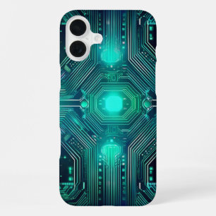 Leiterplattentechnologie-Inspirierter Stil iPhone 16 Plus Hülle
