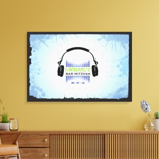 LEITFADEN Bat Bar Mitzvah Sign-In Board Leinwanddruck (Insitu (Wohnzimmer))
