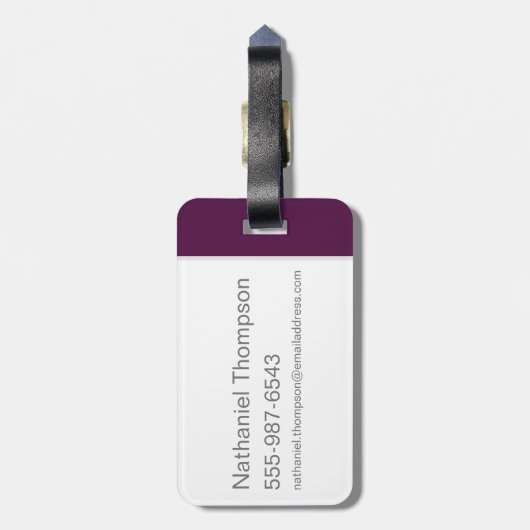 Leitfaden für den Schutz Gepäckanhänger (Rückseite vertikal)