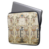 Leitfaden für die Konstruktion des Buchstaben E Laptopschutzhülle (Vorderseite Links)