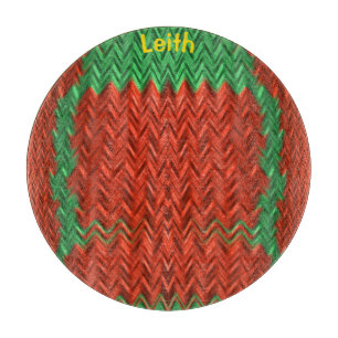 LEITH ~ CHRISTMAS Original-Fraktal Design Schneidebrett