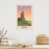 Leith Hill Surrey Hills Reiseplakat Poster (Küche)