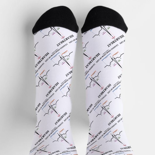 Leitindikator für das Leben EKG/EKG-Spaß Socken (Oben)