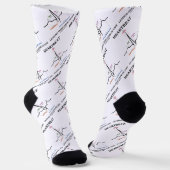 Leitindikator für das Leben EKG/EKG-Spaß Socken (Gewinkelt)
