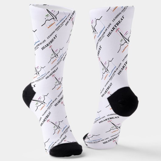 Leitindikator für das Leben EKG/EKG-Spaß Socken (Gewinkelt)