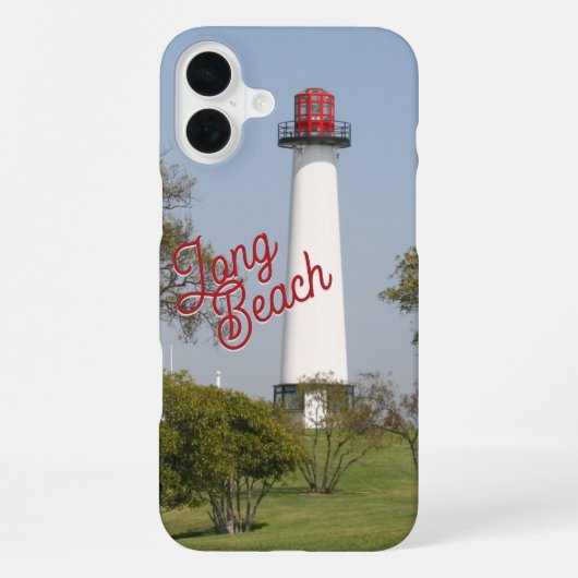 Leitlichter: Long Beach Leuchtturm Serenity iPhone Hülle (Rückseite)