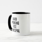 Leitlinie für harte Arbeit Tasse (Vorderseite Links)