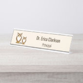 Leitlinie Schreibtischnamensplakette (Vorderseite )