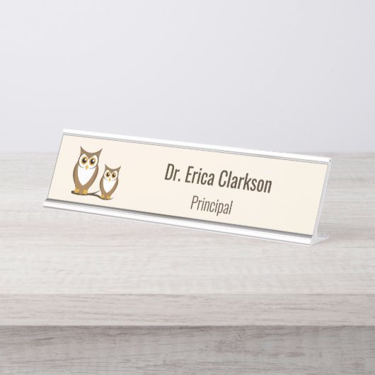 Leitlinie Schreibtischnamensplakette (Vorderseite )