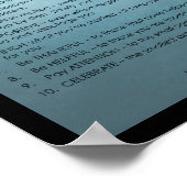 Leitlinien für das Leben in einem vorsätzlichen Le Poster (Ecke)