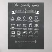 Leitplakat "Wäscherei" Poster (Vorne)