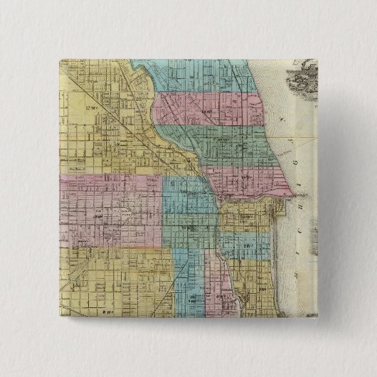 Leitplan von Chicago Button (Vorderseite)