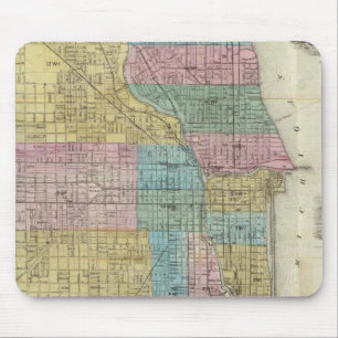 Leitplan von Chicago Mousepad
