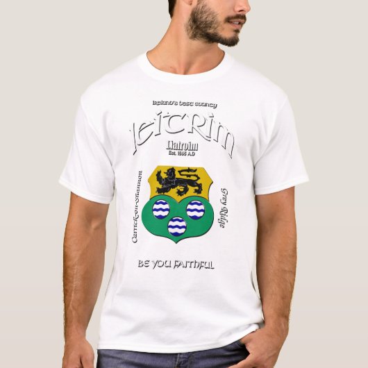 Leitrim Ireland Wappen T - Shirt (Vorderseite)