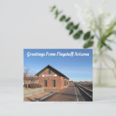 Leitstaff "Old Depot" Arizona Postkarte (Stehend Vorderseite)