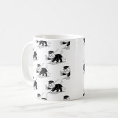 Leittor Cats Unite! Oshiya Cat Wird Feline Fun Kaffeetasse (Vorderseite Links)