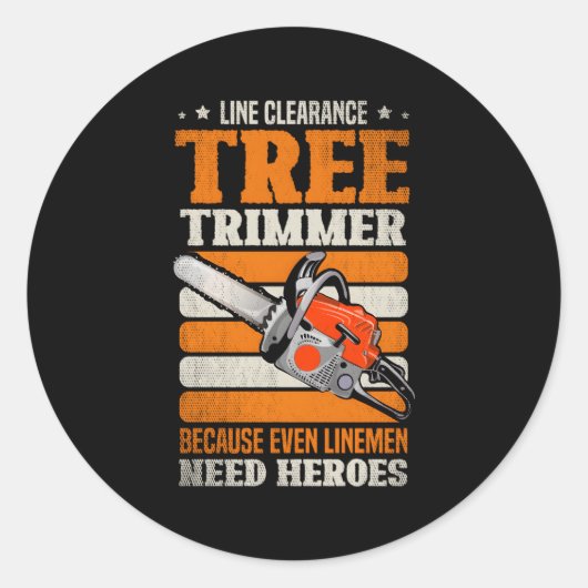 Leitungsentschärfungs-Trimmer, weil gerade Linie b Runder Aufkleber (Vorderseite)