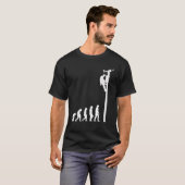 Leitungsmann Evolution Lustiger Elektrokabelmann E T-Shirt (Vorne ganz)