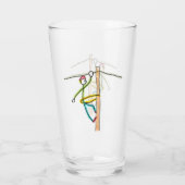 Leitungsmann Stickman Glas (Rückseite)