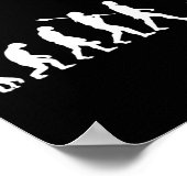 Leitungsmonteur Evolution Elektriker Leitungsmonte Poster (Ecke)