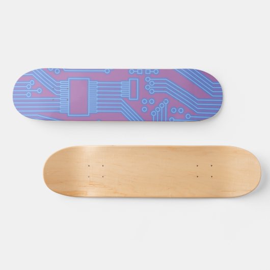 Leitungsplatine blau skateboard (Horizontal)