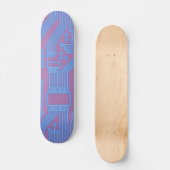 Leitungsplatine blau skateboard (Vorderseite)