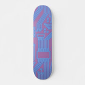 Leitungsplatine blau skateboard (Vorne)