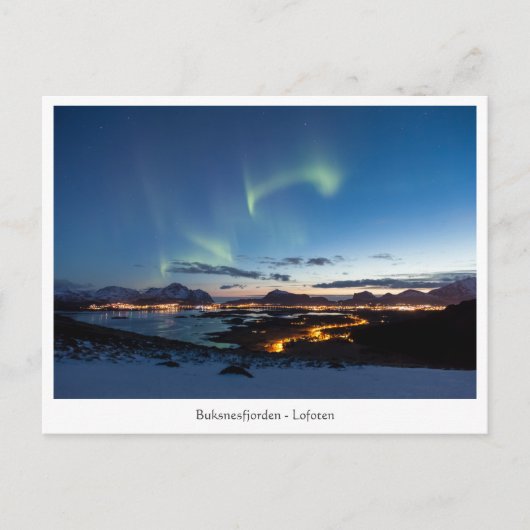 Leknes Postkarte (Vorderseite)