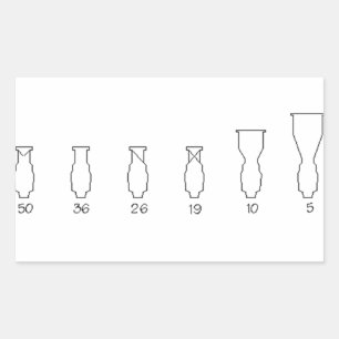 Lekos Rechteckiger Aufkleber