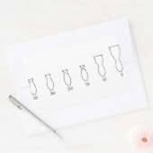 Lekos Rechteckiger Aufkleber (Umschlag)