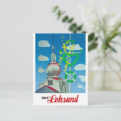 Leksand, City Tower, Schweden Postkarte (Stehend Vorderseite)