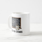Lektion im Chaos | Schulleben Sarkasmus Kaffeetasse (Vorderseite Links)